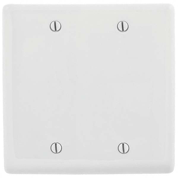 Bryant Electric - Wall Plates Wall Plate Type: Blank Wall Plate Color: White - Exact Industrial Supply