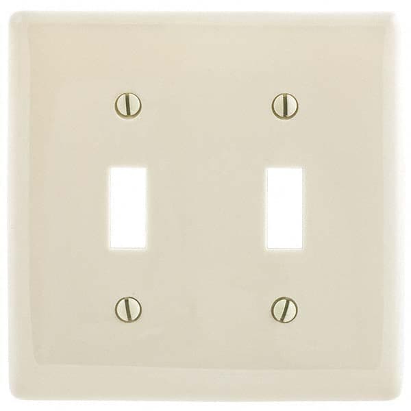 Bryant Electric - Wall Plates Wall Plate Type: Switch Plates Color: Light Almond - Exact Industrial Supply