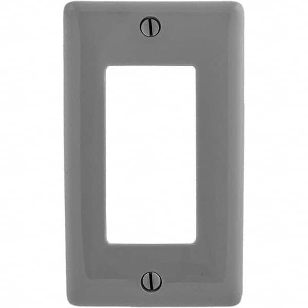 Bryant Electric - Wall Plates Wall Plate Type: Outlet Wall Plates Color: Gray - Exact Industrial Supply