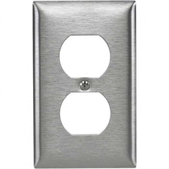 Bryant Electric - Wall Plates Wall Plate Type: Outlet Wall Plates Color: Metallic - Exact Industrial Supply