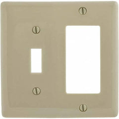 Bryant Electric - Wall Plates Wall Plate Type: Combination Wall Plates Color: Ivory - Exact Industrial Supply