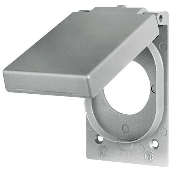 Bryant Electric - Weatherproof Box Covers Cover Shape: Rectangle Number of Holes in Outlet: 1 - Exact Industrial Supply