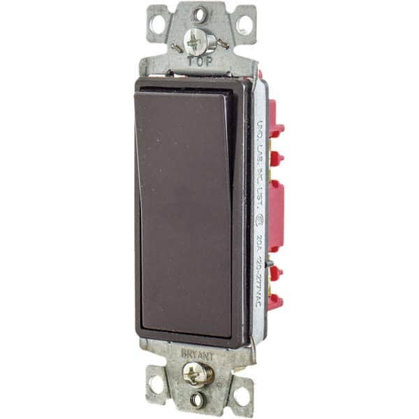 Bryant Electric - Wall & Dimmer Light Switches Switch Type: NonDimmer Switch Operation: Rocker - Exact Industrial Supply