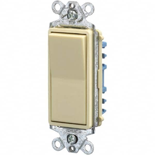 Bryant Electric - Wall & Dimmer Light Switches Switch Type: NonDimmer Switch Operation: Rocker - Exact Industrial Supply