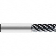 SGS - 25mm Diam 7 Flute Solid Carbide 2mm Corner Radius End Mill - Exact Industrial Supply