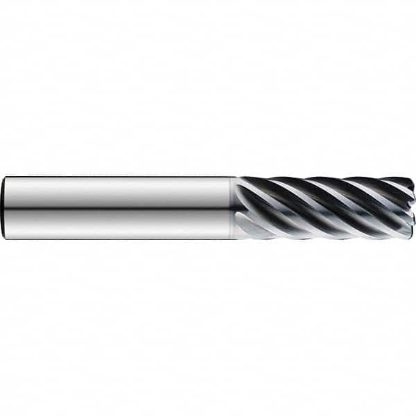 SGS - 12mm Diam 7 Flute Solid Carbide 1mm Corner Radius End Mill - Exact Industrial Supply