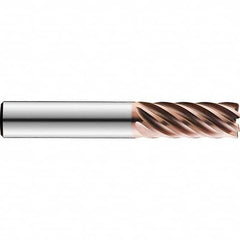 SGS - 6" Diam 7 Flute Solid Carbide 0.5mm Corner Radius End Mill - Exact Industrial Supply