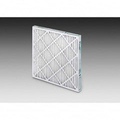 Pleated Air Filter: 24 x 24 x 1″, MERV 13, 80 to 85% Efficiency, Wire-Backed Pleated Synthetic, Beverage Board Frame, 300 Max FPM, 1,200 CFM, Use with Any Unit