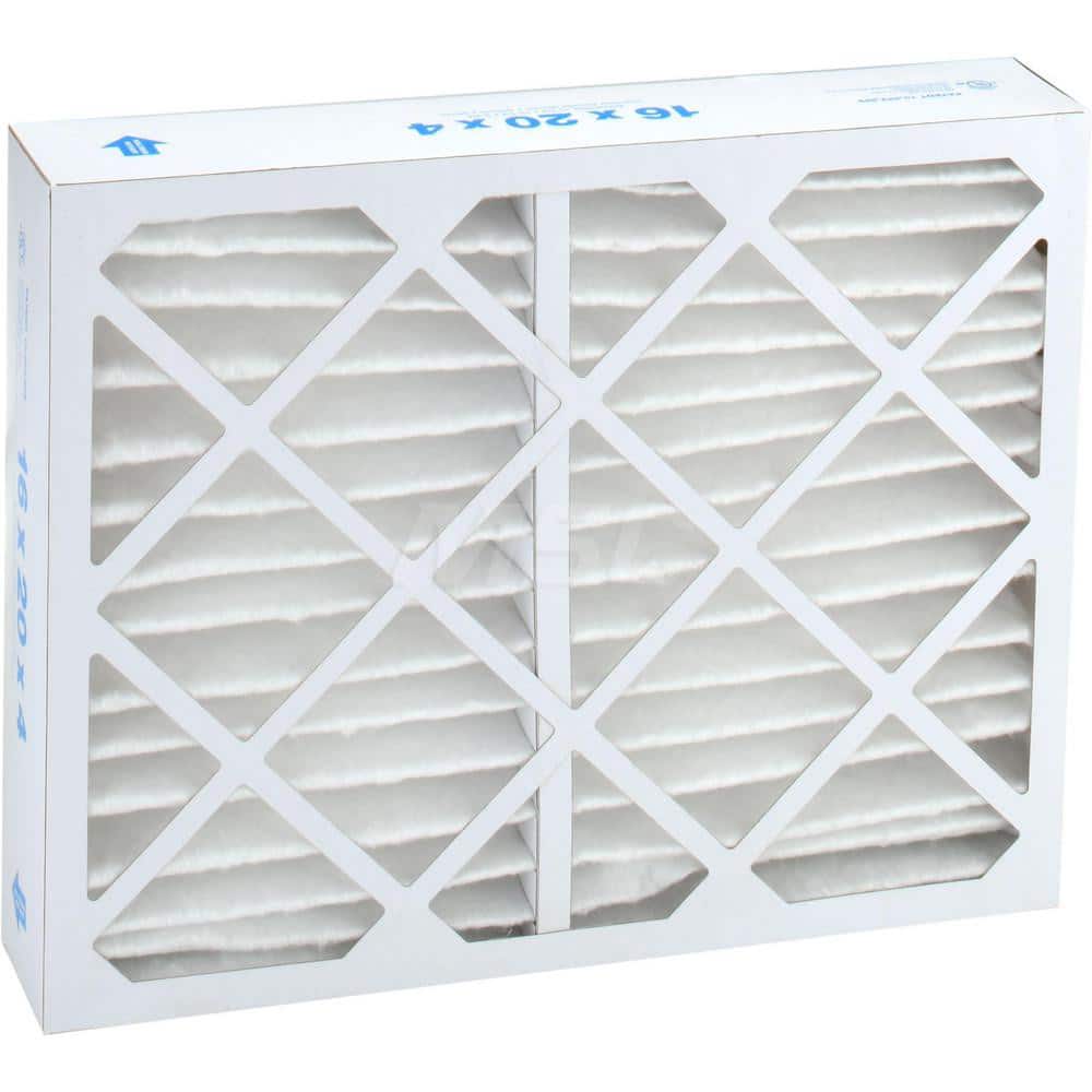 Pleated Air Filter: 16 x 20 x 4″, MERV 13, 80 to 85% Efficiency, Wire-Backed Pleated Synthetic, Beverage Board Frame, 1,100 CFM, Use with Any Unit