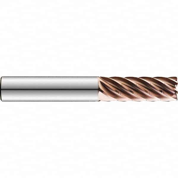 SGS - 12mm Diam 7 Flute Solid Carbide 1mm Corner Radius End Mill - Exact Industrial Supply