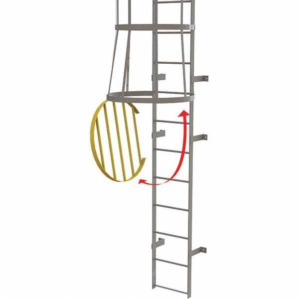 TRI-ARC - Ladder Accessories Type: Door For Use With: Tri-Arc Fixed Yellow Steel Cage Ladders - Exact Industrial Supply