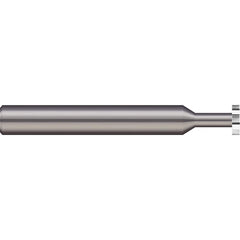 Micro 100 - 1/2" Cut Diam, 3/16" Cut Width, 1/2" Shank, Straight-Tooth Woodruff Keyseat Cutter - Exact Industrial Supply