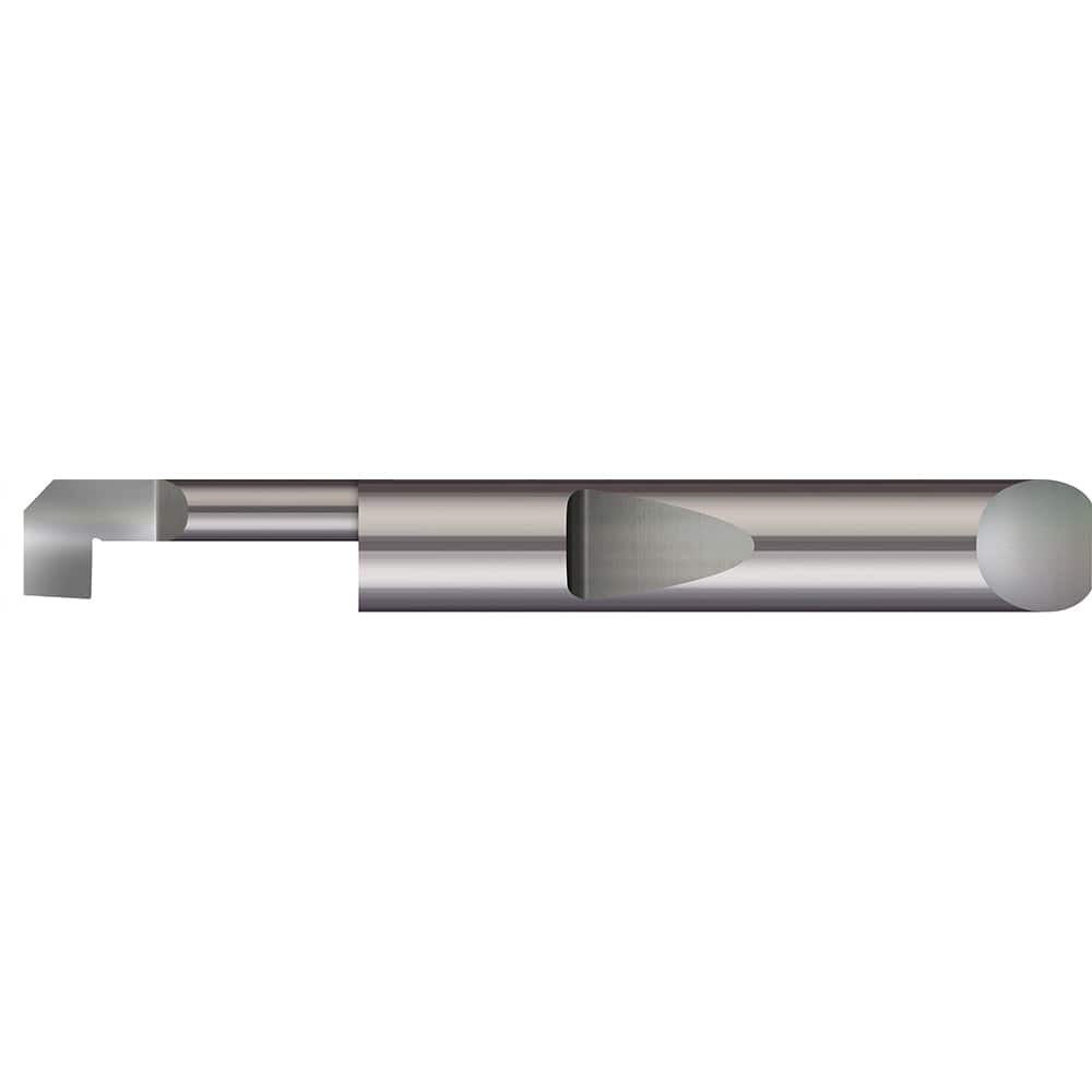 Micro 100 - Boring Bars; Minimum Bore Diameter (Decimal Inch): 0.1560 ; Minimum Bore Diameter (Inch): 5/32 ; Maximum Bore Depth (Decimal Inch): 0.7500 ; Maximum Bore Depth (Inch): 3/4 ; Material: Solid Carbide ; Boring Bar Type: Back Boring - Exact Industrial Supply