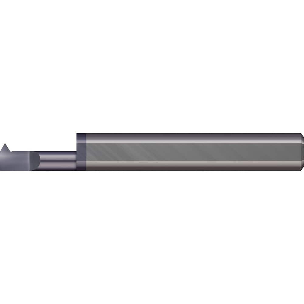 Micro 100 - Single Point Threading Tools; Thread Type: Internal ; Material: Solid Carbide ; Profile Angle: 60 ; Threading Diameter (Decimal Inch): 0.1600 ; Cutting Depth (Decimal Inch): 0.7500 ; Maximum Threads Per Inch: 56 - Exact Industrial Supply