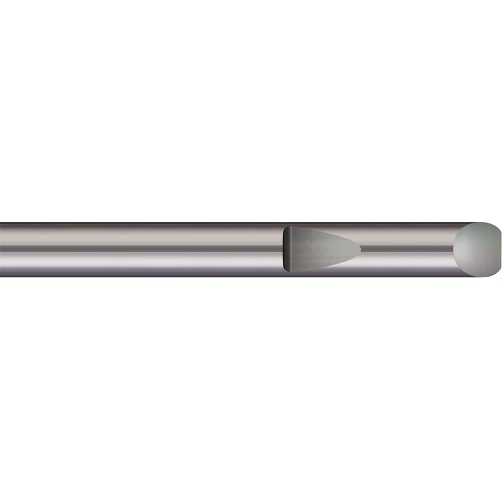 Micro 100 - Tool Bit Blanks; Material: Solid Carbide ; End Shape: Round ; Width/Diameter (Inch): 3/8 ; Overall Length (Inch): 4 - Exact Industrial Supply