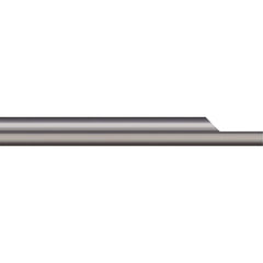 Micro 100 - Tool Bit Blanks; Material: Solid Carbide ; End Shape: Split End ; Width/Diameter (Inch): 5/16 ; Overall Length (Inch): 2-1/2 - Exact Industrial Supply