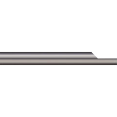 Micro 100 - Tool Bit Blanks; Material: Solid Carbide ; End Shape: Split End ; Width/Diameter (Inch): 1/8 ; Overall Length (Inch): 1-1/2 - Exact Industrial Supply