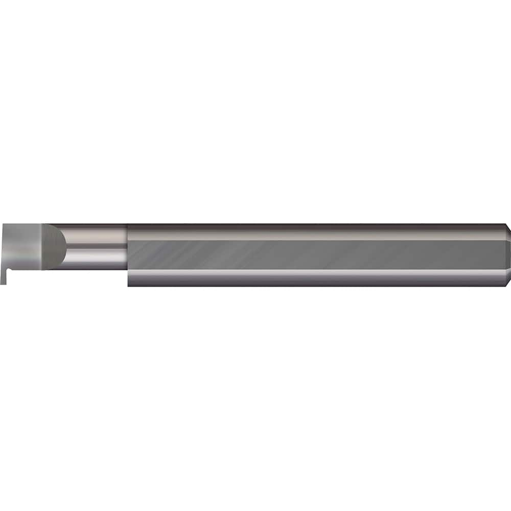 Micro 100 - Grooving Tools; Grooving Tool Type: Retaining Ring ; Material: Solid Carbide ; Shank Diameter (Decimal Inch): 0.2500 ; Shank Diameter (Inch): 1/4 ; Groove Width (Decimal Inch): 0.0250 ; Projection (Decimal Inch): 0.0500 - Exact Industrial Supply