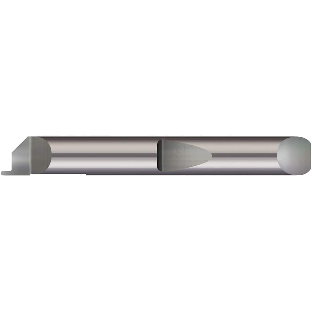 Micro 100 - Grooving Tools; Grooving Tool Type: Face ; Material: Solid Carbide ; Shank Diameter (Decimal Inch): 0.2500 ; Shank Diameter (Inch): 1/4 ; Groove Width (Decimal Inch): 0.0400 ; Projection (Decimal Inch): 0.0750 - Exact Industrial Supply