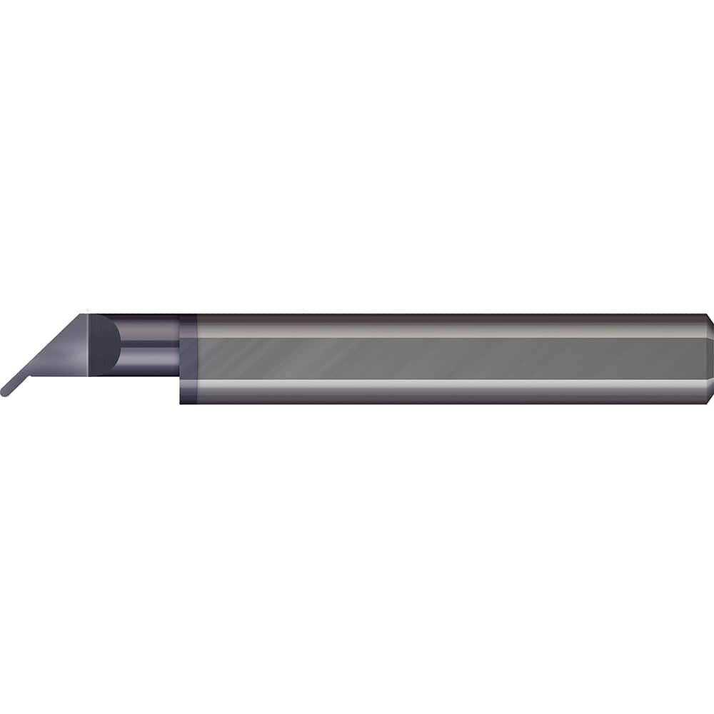 Micro 100 - Grooving Tools; Grooving Tool Type: Undercut ; Material: Solid Carbide ; Shank Diameter (Decimal Inch): 0.1875 ; Shank Diameter (Inch): 3/16 ; Groove Width (Decimal Inch): 0.0200 ; Projection (Decimal Inch): 0.0500 - Exact Industrial Supply