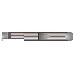 Micro 100 - Grooving Tools; Grooving Tool Type: Full Radius ; Material: Solid Carbide ; Shank Diameter (Decimal Inch): 0.5000 ; Shank Diameter (Inch): 1/2 ; Groove Width (Decimal Inch): 0.1180 ; Projection (Decimal Inch): 0.1500 - Exact Industrial Supply
