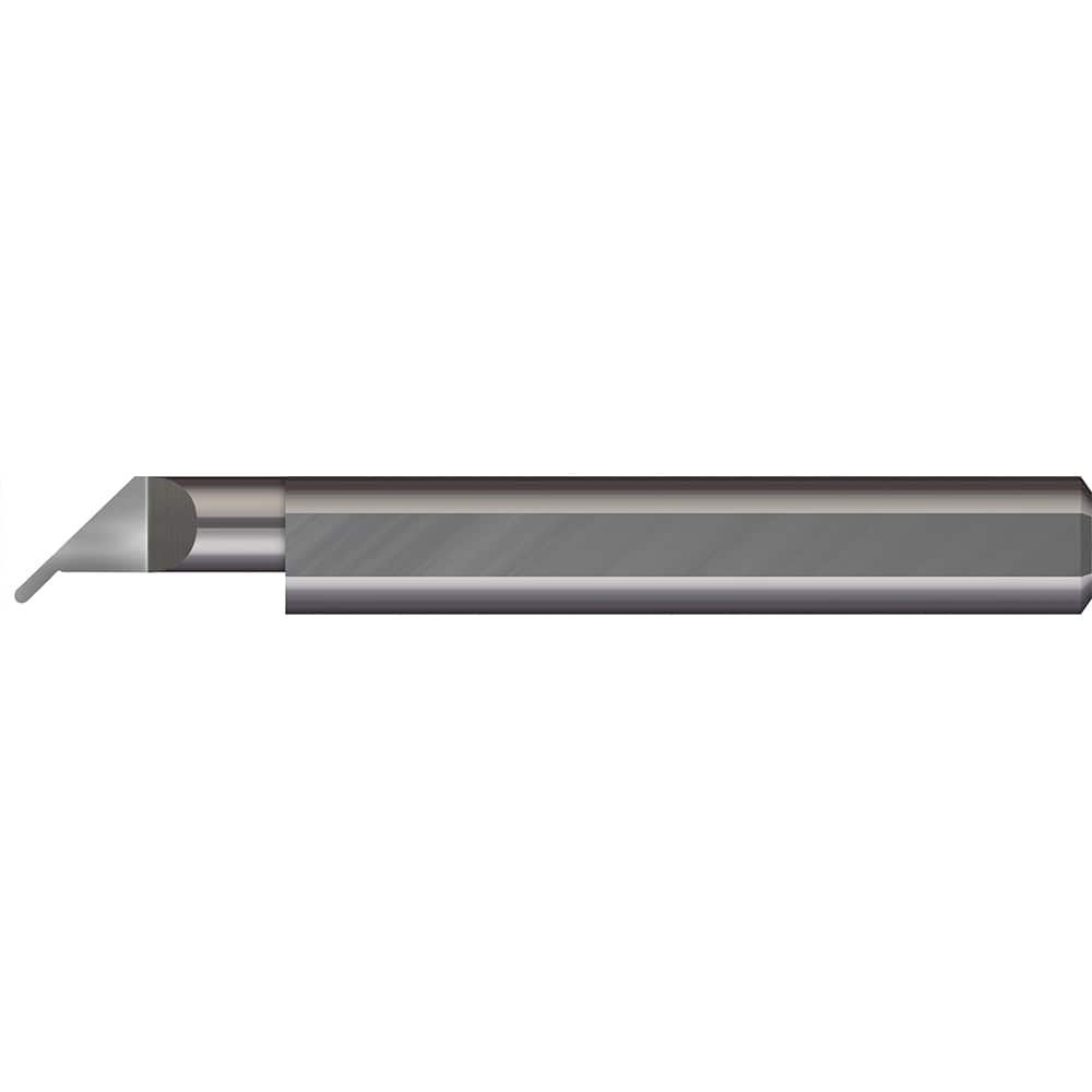 Micro 100 - Grooving Tools; Grooving Tool Type: Undercut ; Material: Solid Carbide ; Shank Diameter (Decimal Inch): 0.2500 ; Shank Diameter (Inch): 1/4 ; Groove Width (Decimal Inch): 0.0300 ; Projection (Decimal Inch): 0.0600 - Exact Industrial Supply