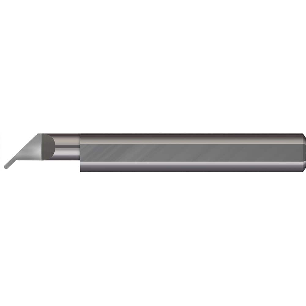 Micro 100 - Grooving Tools; Grooving Tool Type: Undercut ; Material: Solid Carbide ; Shank Diameter (Decimal Inch): 0.1875 ; Shank Diameter (Inch): 3/16 ; Groove Width (Decimal Inch): 0.0300 ; Projection (Decimal Inch): 0.0500 - Exact Industrial Supply