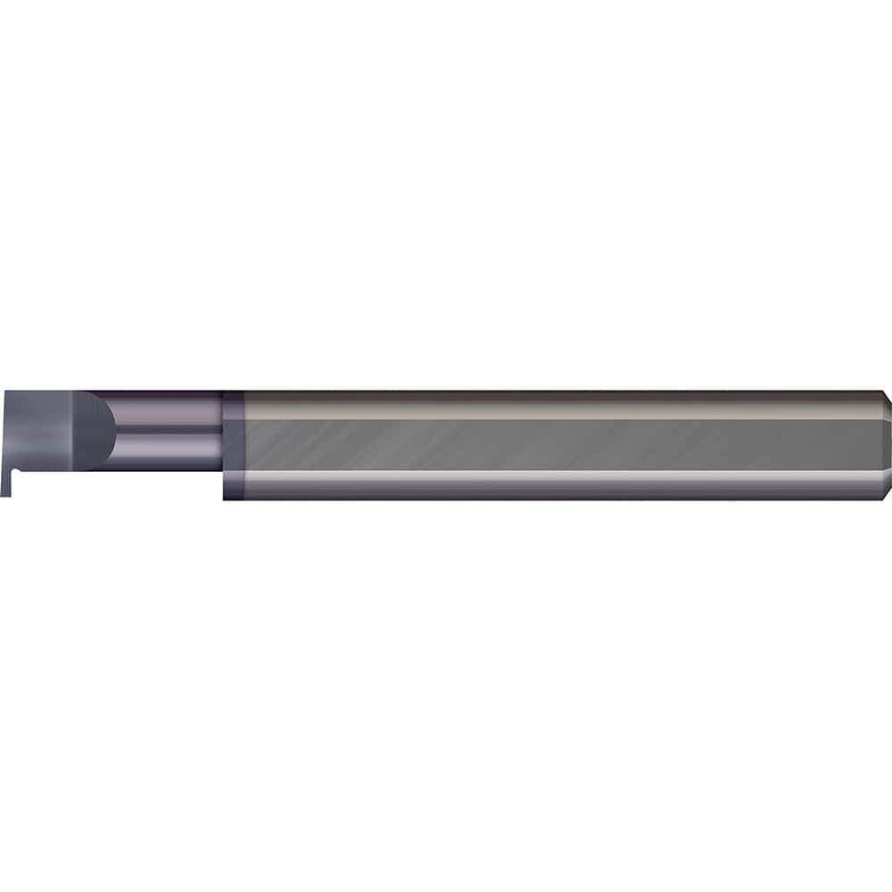 Micro 100 - Grooving Tools; Grooving Tool Type: Retaining Ring ; Material: Solid Carbide ; Shank Diameter (mm): 6.0000 ; Groove Width (mm): 0.71 ; Projection (mm): 1.240 ; Minimum Hole Diameter (mm): 6.00 - Exact Industrial Supply