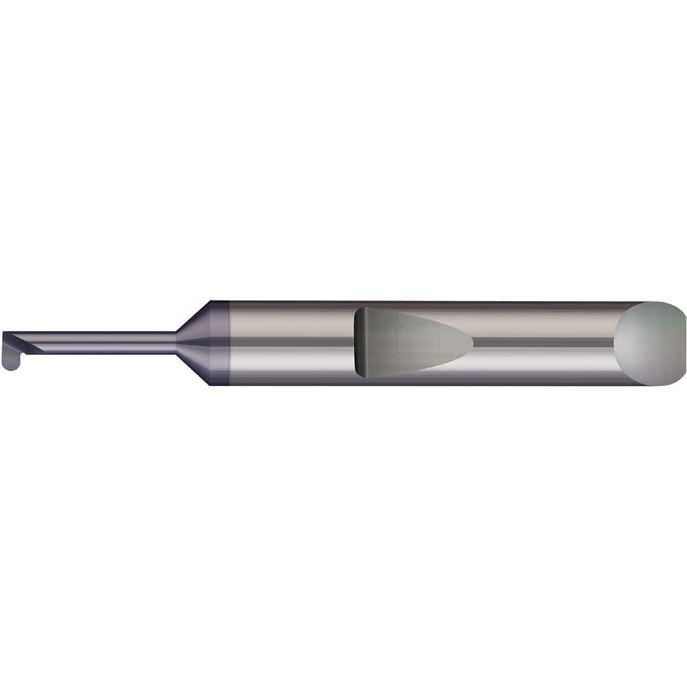 Micro 100 - Grooving Tools; Grooving Tool Type: Full Radius ; Material: Solid Carbide ; Shank Diameter (Decimal Inch): 0.1875 ; Shank Diameter (Inch): 3/16 ; Groove Width (Decimal Inch): 0.0150 ; Projection (Decimal Inch): 0.0300