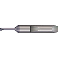 Micro 100 - Grooving Tools; Grooving Tool Type: Full Radius ; Material: Solid Carbide ; Shank Diameter (Decimal Inch): 0.1875 ; Shank Diameter (Inch): 3/16 ; Groove Width (Decimal Inch): 0.0150 ; Projection (Decimal Inch): 0.0250 - Exact Industrial Supply