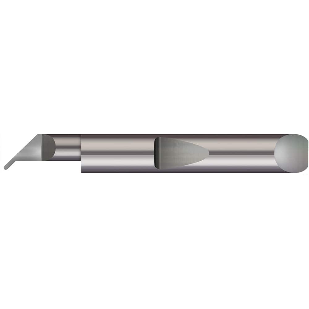 Micro 100 - Grooving Tools; Grooving Tool Type: Undercut ; Material: Solid Carbide ; Shank Diameter (Decimal Inch): 0.1875 ; Shank Diameter (Inch): 3/16 ; Groove Width (Decimal Inch): 0.0300 ; Projection (Decimal Inch): 0.0500 - Exact Industrial Supply