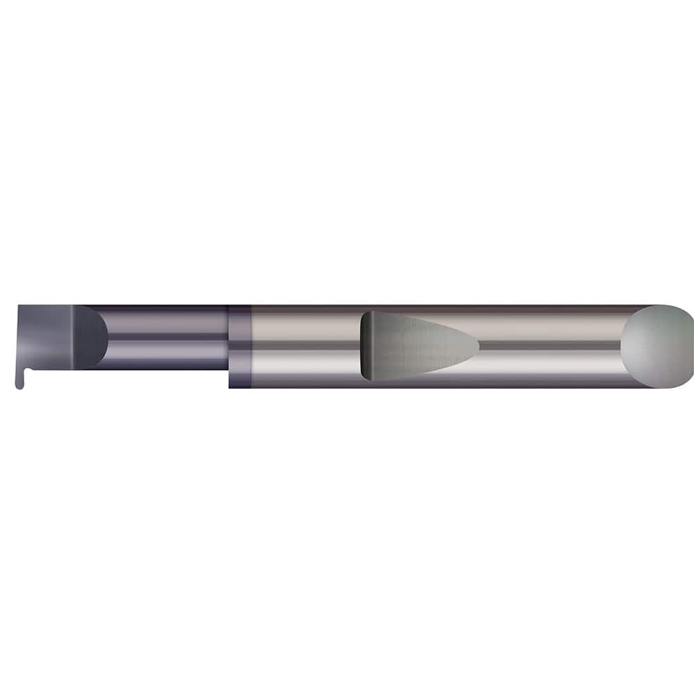 Micro 100 - Grooving Tools; Grooving Tool Type: Full Radius ; Material: Solid Carbide ; Shank Diameter (Decimal Inch): 0.3125 ; Shank Diameter (Inch): 5/16 ; Groove Width (Decimal Inch): 0.0330 ; Projection (Decimal Inch): 0.1000 - Exact Industrial Supply