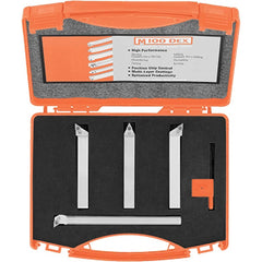 Micro 100 - 0.78" Min Bore Smallest Bar, 1" Min Bore Largest Bar, Indexable Boring Bar Set - Exact Industrial Supply