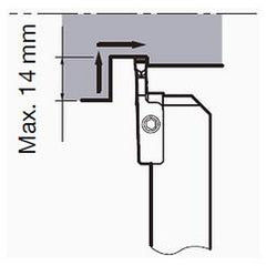 CGWSR2525-FLR3GP Grooving Tool - Exact Industrial Supply