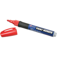 Ability One - Markers & Paintsticks; Type: Paint Marker ; Color: Red ; Ink Type: Water Base ; Tip Type: Medium - Exact Industrial Supply