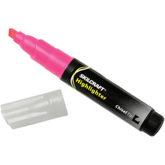 Ability One - Markers & Paintsticks; Type: Highlighter ; Color: Pink ; Ink Type: Water Base ; Tip Type: Bold; Chisel - Exact Industrial Supply