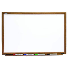 Ability One - Whiteboards & Magnetic Dry Erase Boards; Height (Inch): 36 ; Width (Inch): 24 ; Material: Porcelain - Exact Industrial Supply