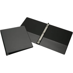 Ability One - Ring Binders; Binder Type: 3 Hole Binder ; Capacity: 1/2" ; Color: Black ; Material: Vinyl ; Size: 8-1/2 x 11" - Exact Industrial Supply