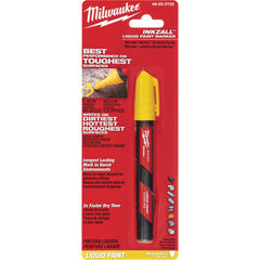 Milwaukee Tool - Markers & Paintsticks; Type: Paint Marker ; Color: Yellow ; Ink Type: Liquid Ink ; Tip Type: Medium ; Material: Plastic ; Maximum Temperature (C): 300.00 - Exact Industrial Supply