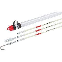 Milwaukee Tool - Line Fishing System Kits & Components; Component Type: Fish Rod Kit ; Includes: (3) Low Flex Sticks , Bullet Nose Tip, Hook Tips, Storage Tube W/Accessory Storage in Tube Cap ; Overall Length (Feet): 15 ; Number of Pieces: 6 - Exact Industrial Supply