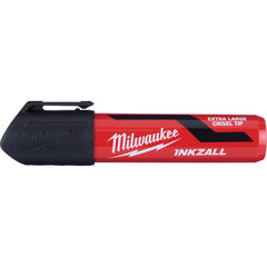 Milwaukee Tool - Markers & Paintsticks; Type: Marker ; Color: Black ; Ink Type: AP Non-toxic ; Tip Type: Chisel ; Material: Plastic ; Maximum Temperature (C): 200.00 - Exact Industrial Supply