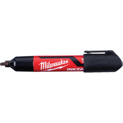 Milwaukee Tool - Markers & Paintsticks; Type: Marker ; Color: Black ; Ink Type: AP Non-toxic ; Tip Type: Chisel ; Material: Plastic ; Maximum Temperature (C): 200.00 - Exact Industrial Supply
