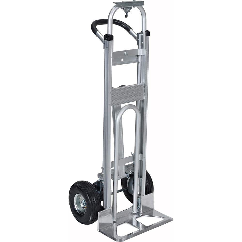 Vestil - Hand Trucks; Type: Hand Truck ; Load Capacity (Lb.): 500.000 ; Handle Type: Continuous ; WheelType: Pneumatic ; Overall Height (Inch): 51-1/2 ; Material: Aluminum - Exact Industrial Supply