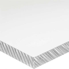 Plastic Sheet: Cast Acrylic, 1/4″ Thick, 32″ Long, Clear, 8,000 psi Tensile Strength Rockwell M-95
