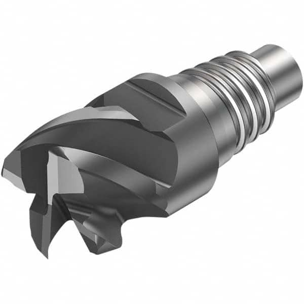 Sandvik Coromant - 5/8" Mill Diam, 0.3346" LOC, 0.3346" OAL, 3 Flute Square End Mill Head - Exact Industrial Supply