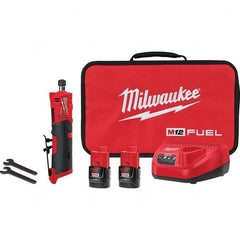 Milwaukee Tool - 1/4" Collet, 20,000 RPM, Straight, Electric Die Grinder - Exact Industrial Supply