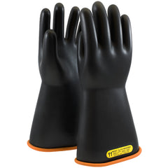 ‎155-2-14/8 - Novax - Natural Rubber Insulating Glove - Class 2 - 14″ - Black/Orange - Straight Cuff - Exact Industrial Supply