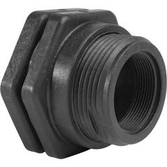 Hayward - Plastic Pipe Fittings; Type: Bulkhead Fitting ; Fitting Size: 2 (Inch); End Connections: FNPT x FNPT ; Material: GFPP ; Schedule: 80 ; Maximum Pressure (psi): 150.00 - Exact Industrial Supply