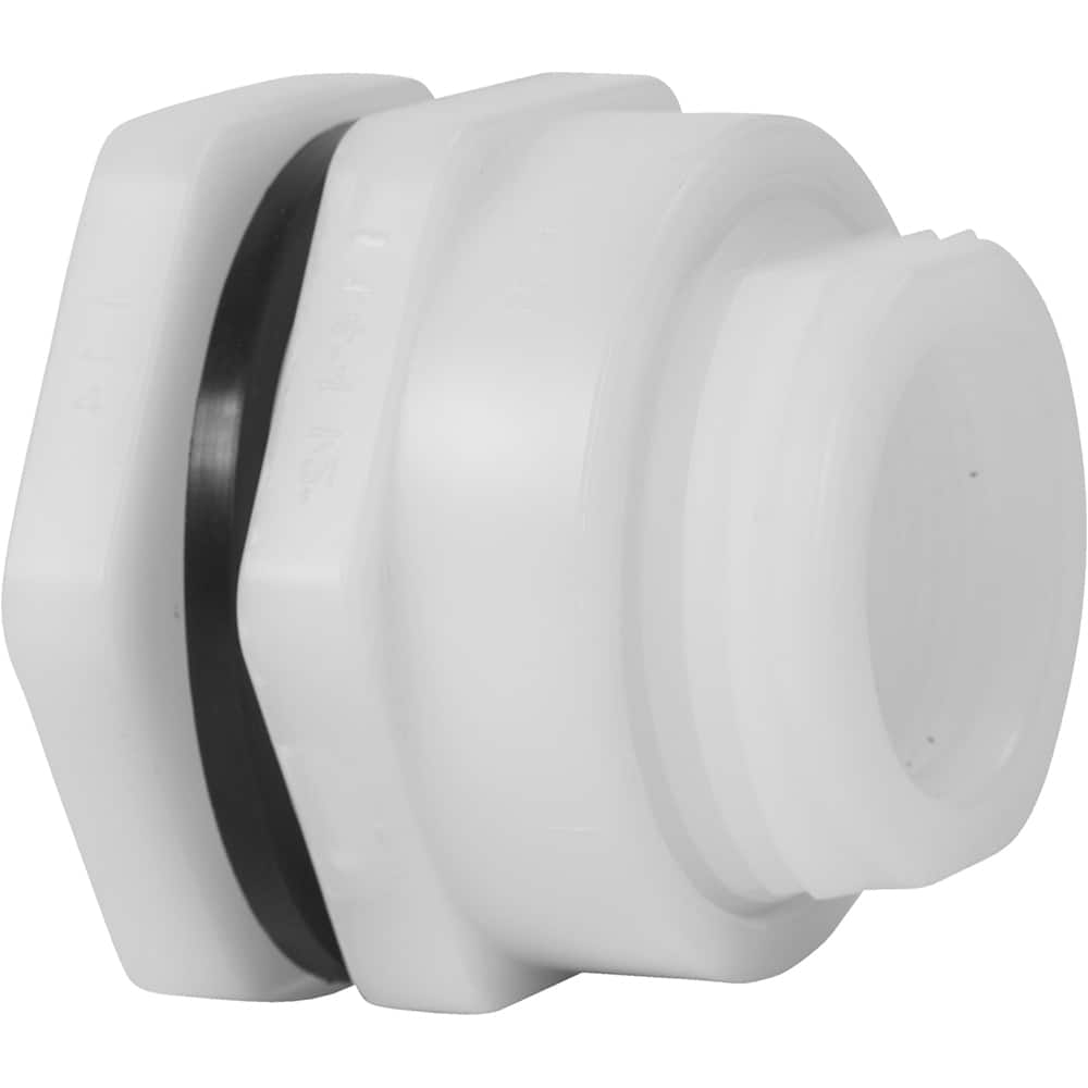 Hayward - Plastic Pipe Fittings; Type: Bulkhead Fitting ; Fitting Size: 3 (Inch); End Connections: FNPT x FNPT ; Material: Polypropylene ; Schedule: 80 ; Maximum Pressure (psi): 150.00 - Exact Industrial Supply