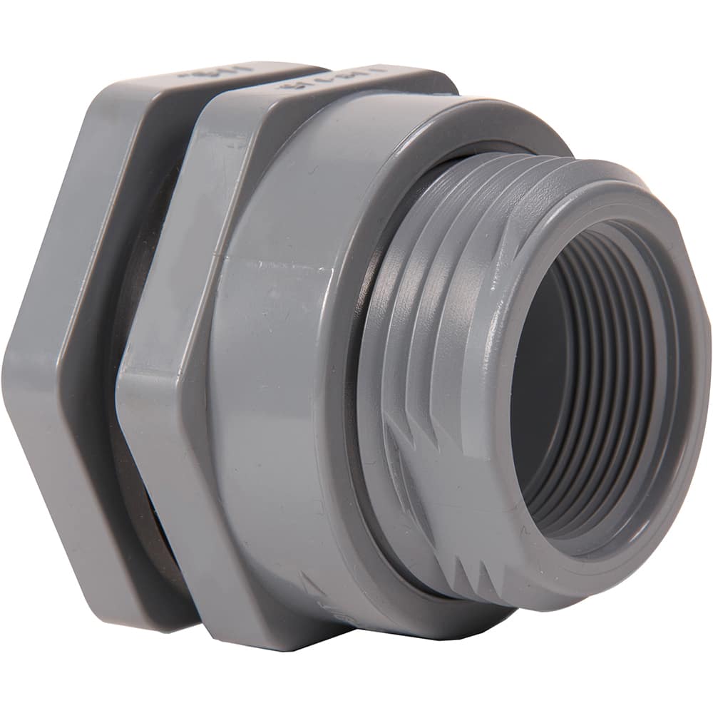 Hayward - Plastic Pipe Fittings; Type: Bulkhead Fitting ; Fitting Size: 3 (Inch); End Connections: Socket x FNPT ; Material: CPVC ; Schedule: 80 ; Maximum Pressure (psi): 150.00 - Exact Industrial Supply